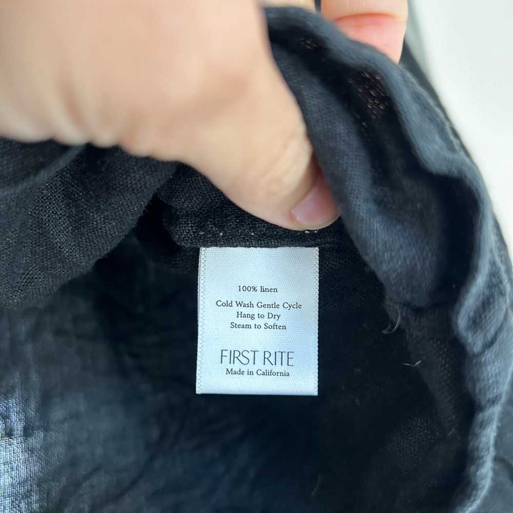 First Rite linen tie blouse EUC - Picture 5 of 12